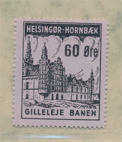 Banemærke Helsingør Hornbæk Gilleleje Jb. kat. nr. 33?  se beskrivelse.